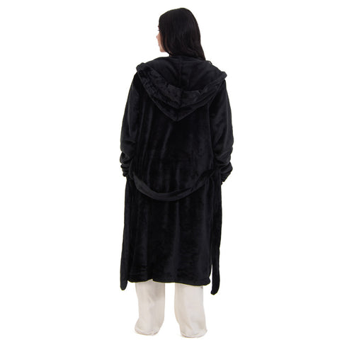 Snuggs Blanket Robe Black